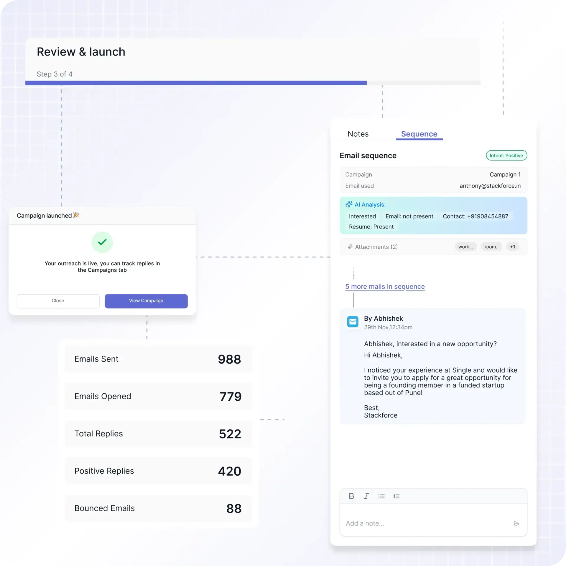 Launch Personalized Outreach